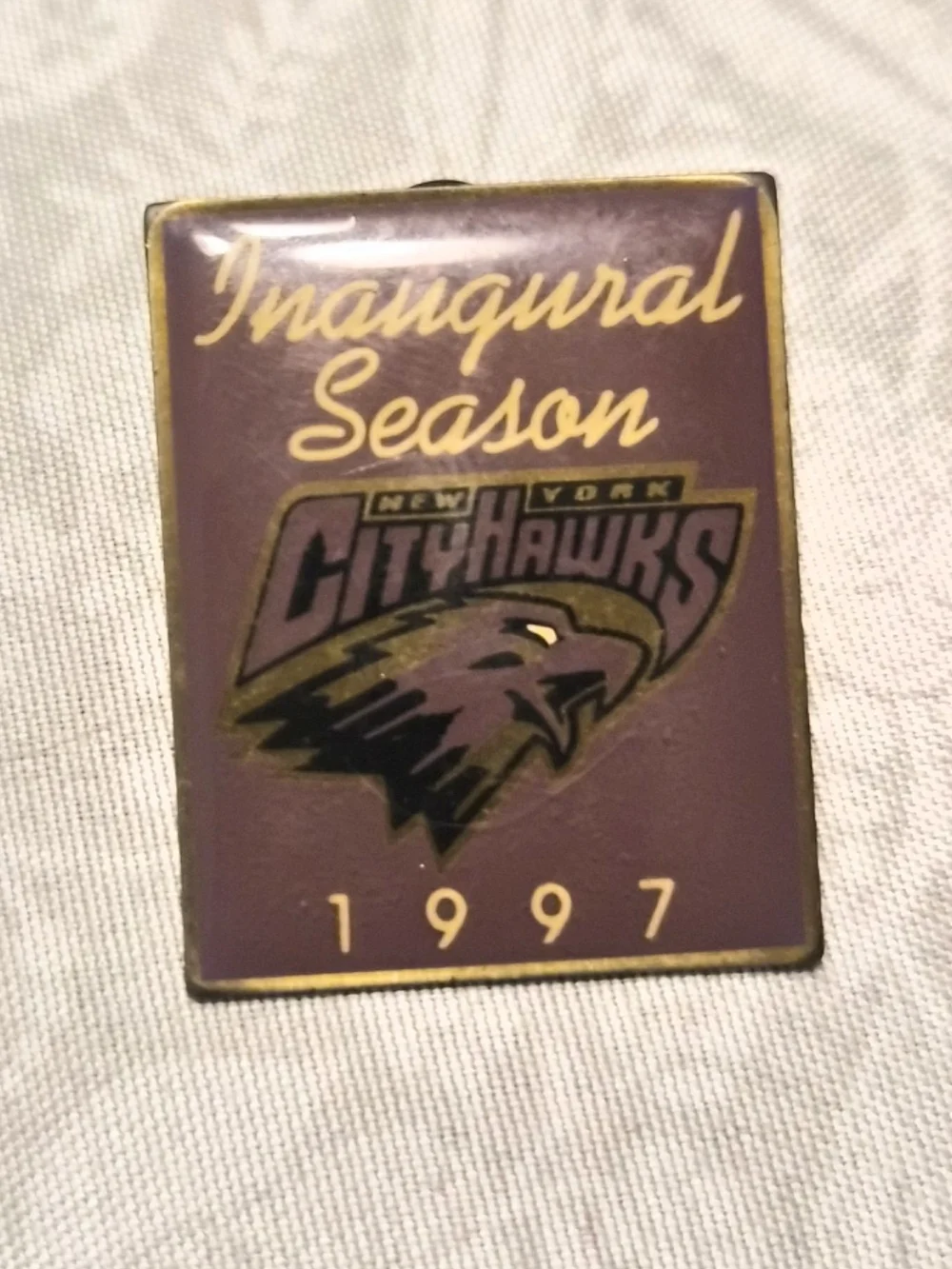 Inaugural Season 1997 Purple Enamel Pin